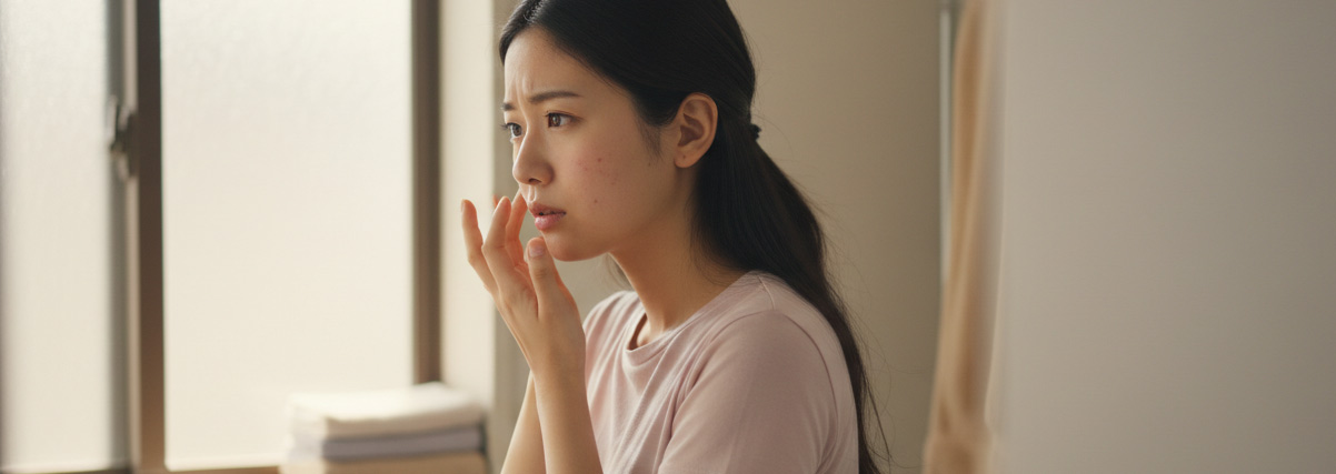 ニキビに悩んでいる人