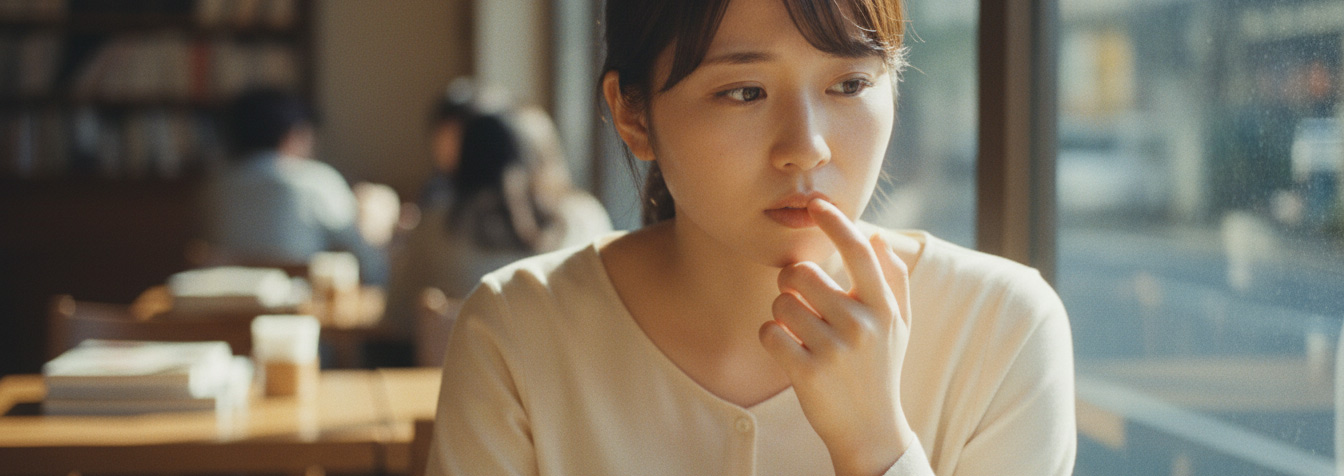 ヘルペスに悩んでいる人の画像